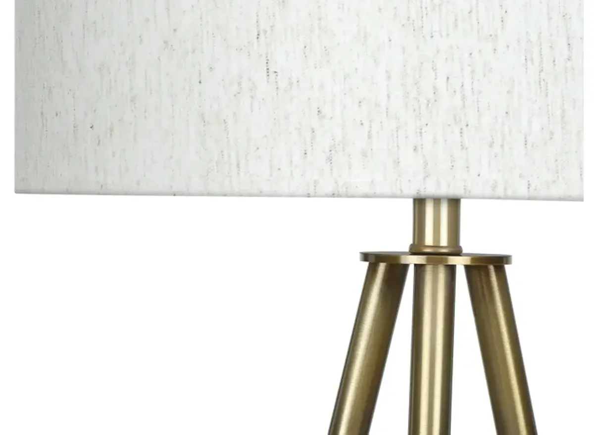 Brass Tripod Floor Lamp