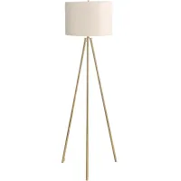 Brass Tripod Floor Lamp