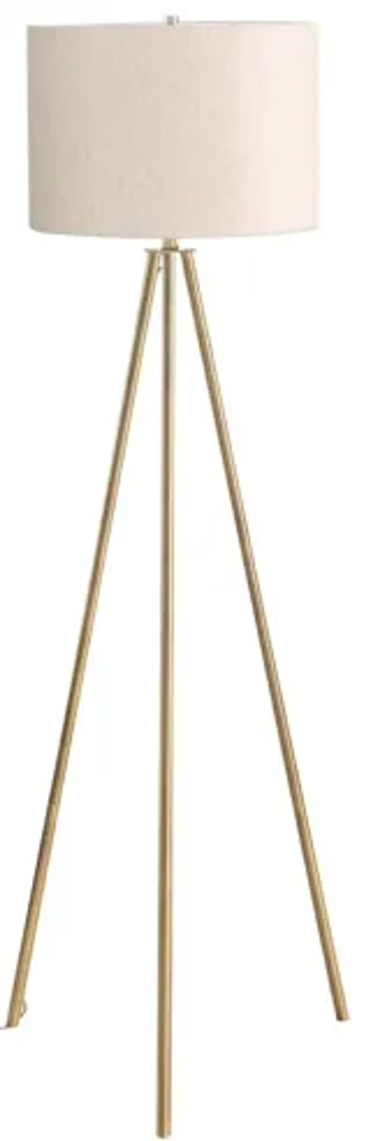 Brass Tripod Floor Lamp