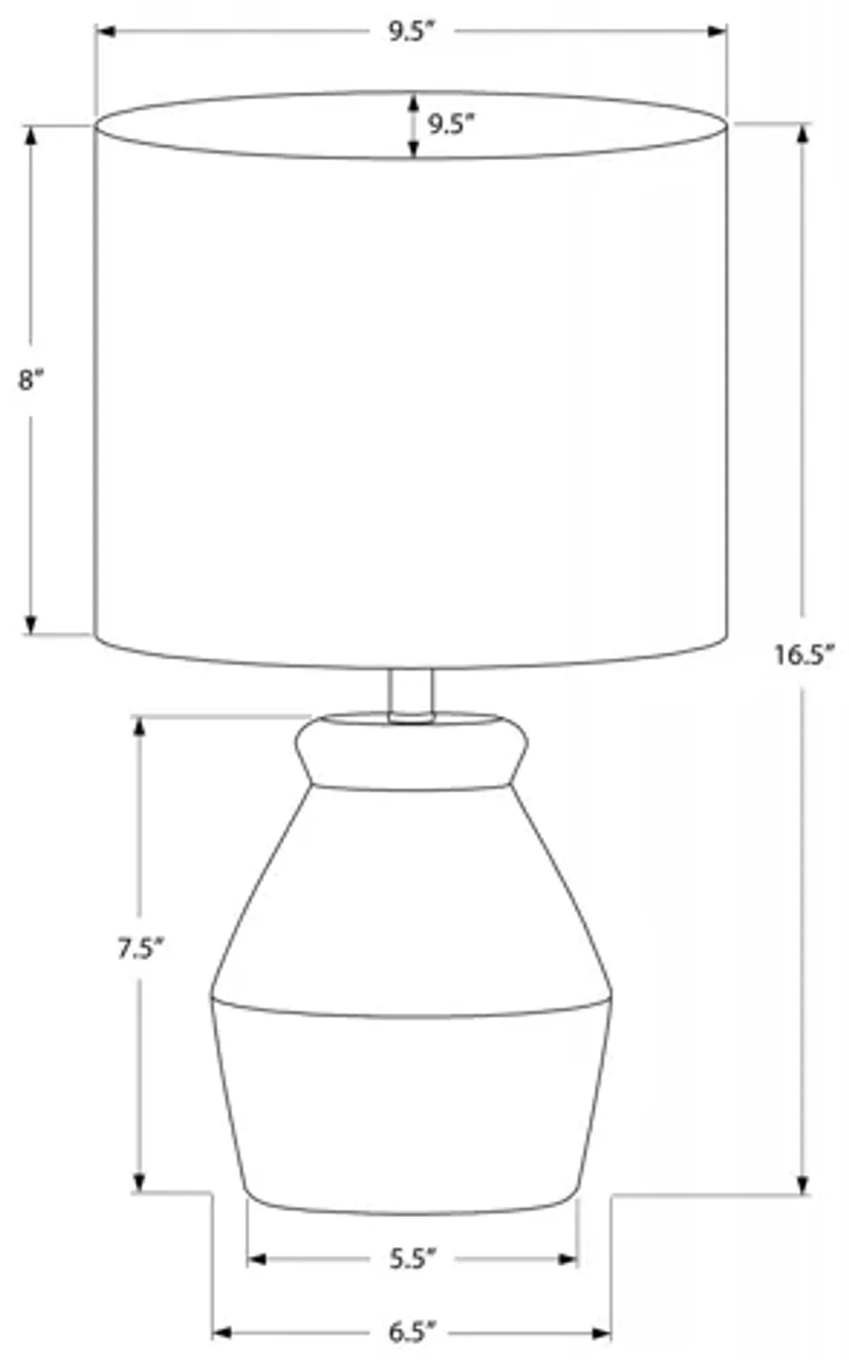 Modern Ceramic Cream Table Lamp