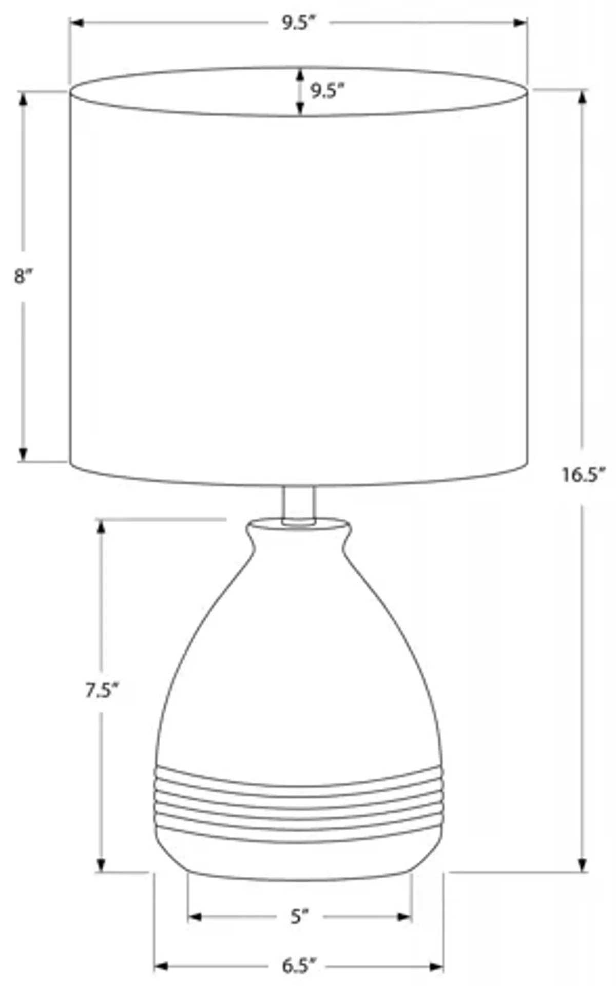 Ceramic Cream Beehive Table Lamp