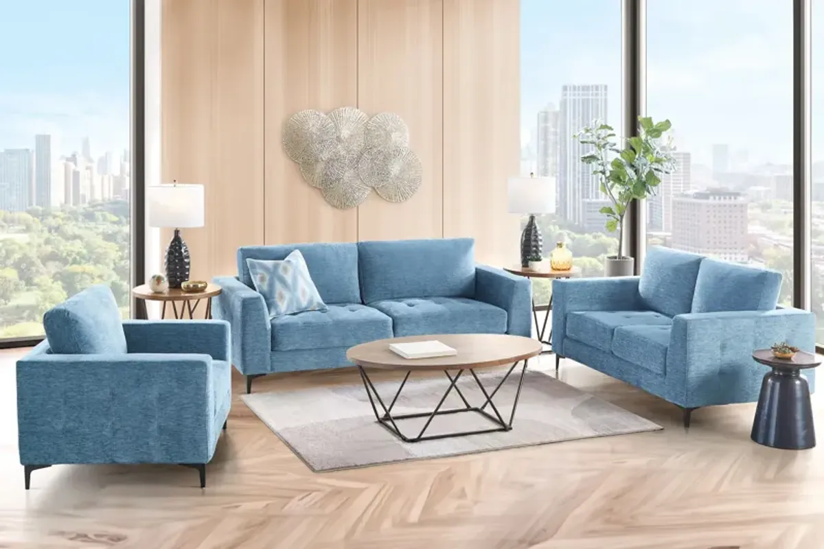 Wren Mist Sofa+Loveseat+Chair Set