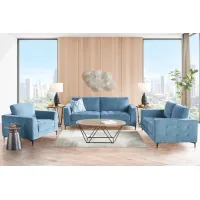 Wren Mist Sofa+Loveseat+Chair Set