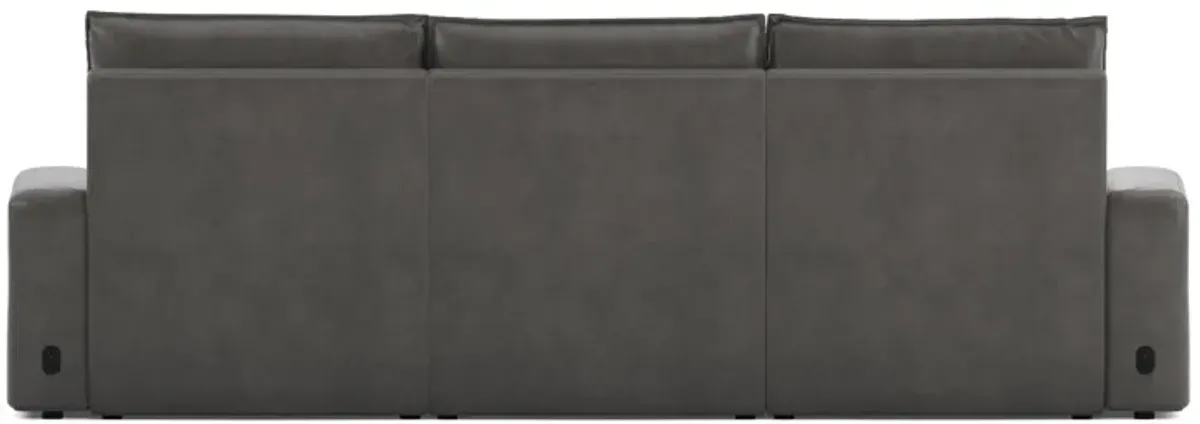 ModularTwo Grey Dual Power Reclining Sofa