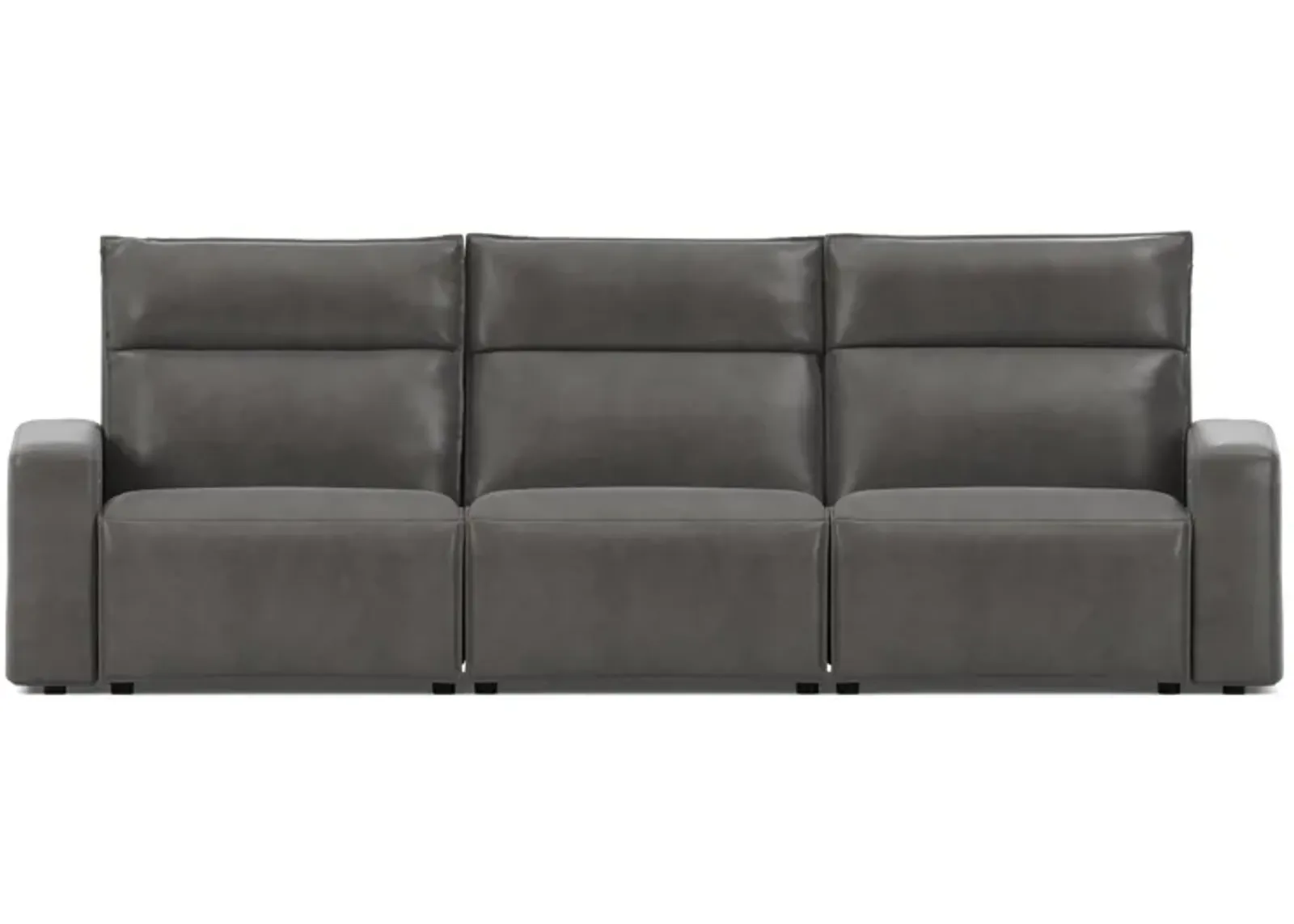 ModularTwo Grey Dual Power Reclining Sofa