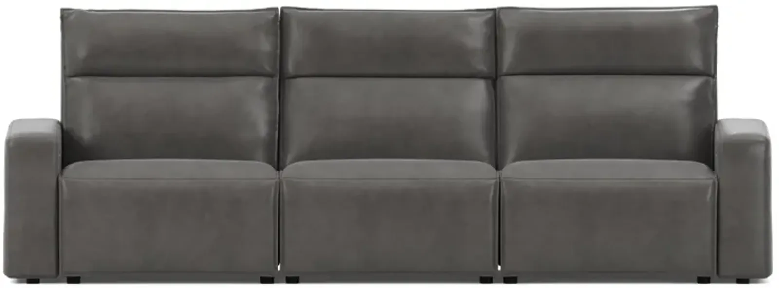 ModularTwo Grey Dual Power Reclining Sofa