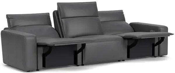 ModularTwo Grey Dual Power Reclining Sofa