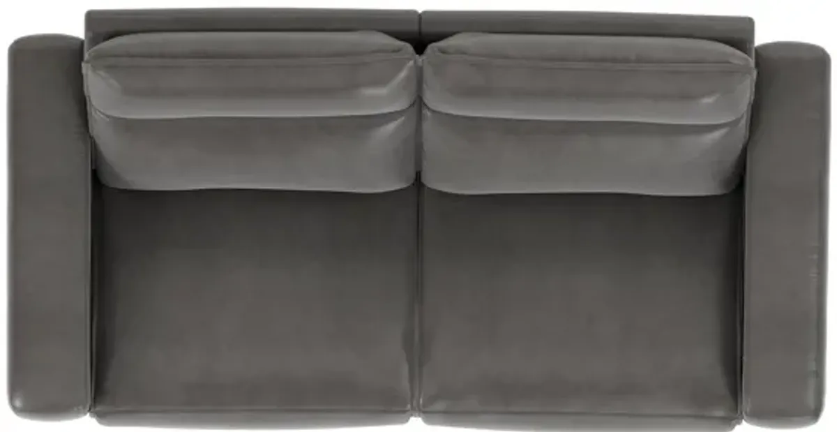 ModularTwo Grey Dual Power Reclining Loveseat