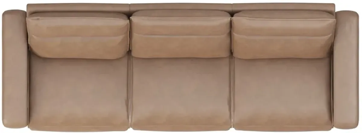 ModularTwo Brown Dual Power Reclining Sofa