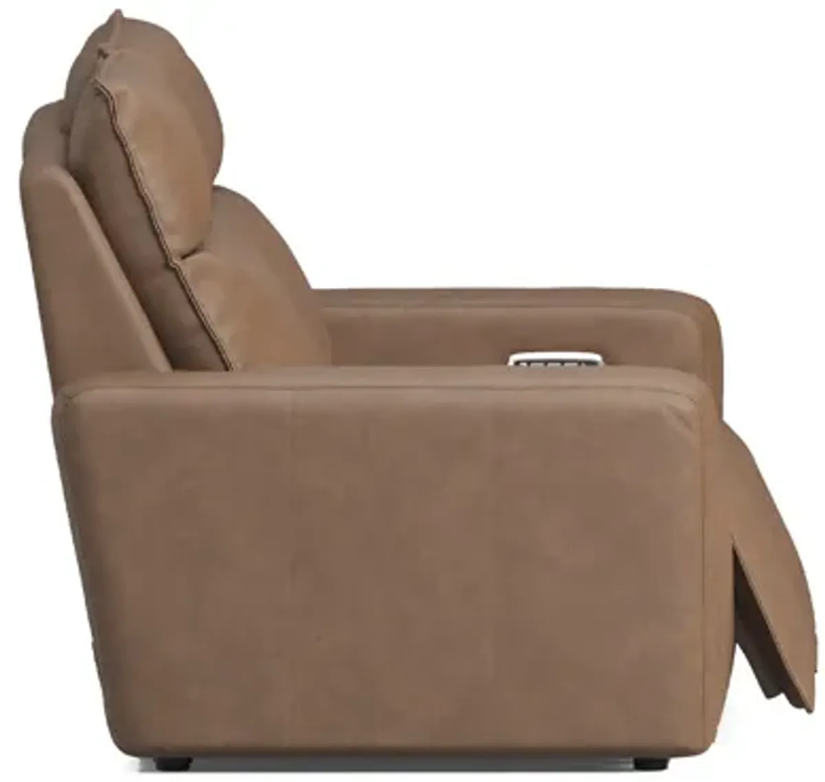 ModularTwo Brown Dual Power Reclining Loveseat