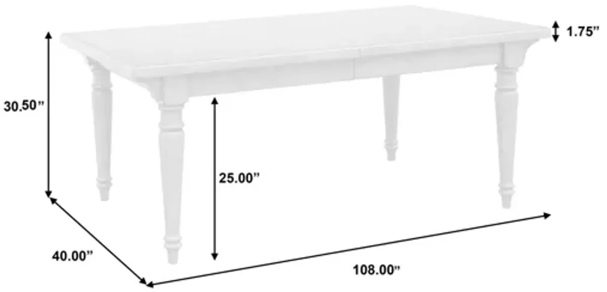 Madison Ridge Farmhouse Leg Table