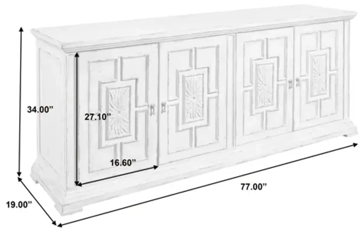 4 Door Entertainment Credenza