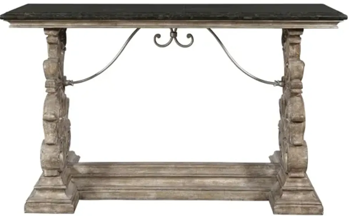 Marble Top Console Table