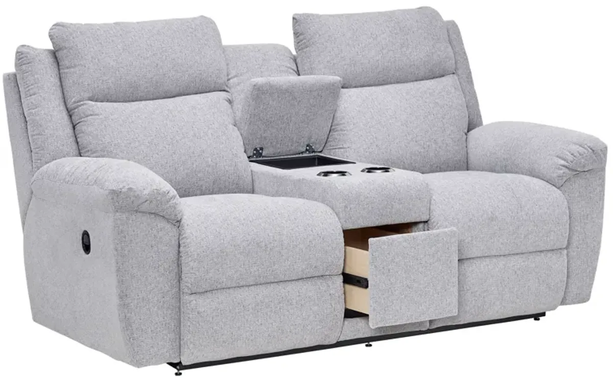 Joel Reclining Console Loveseat by La-Z-Boy