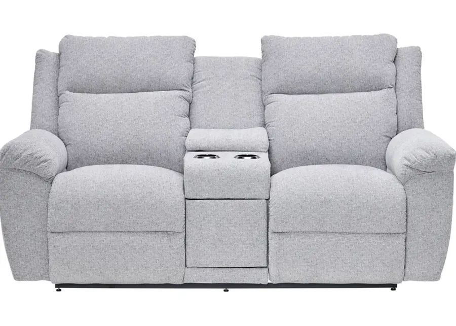 Joel Reclining Console Loveseat by La-Z-Boy