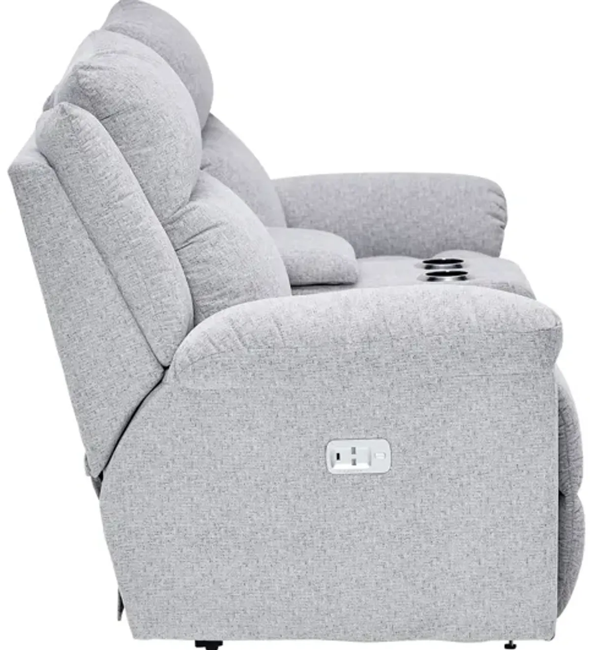 Joel Dual Power Reclining Console Loveseat by La-Z-Boy