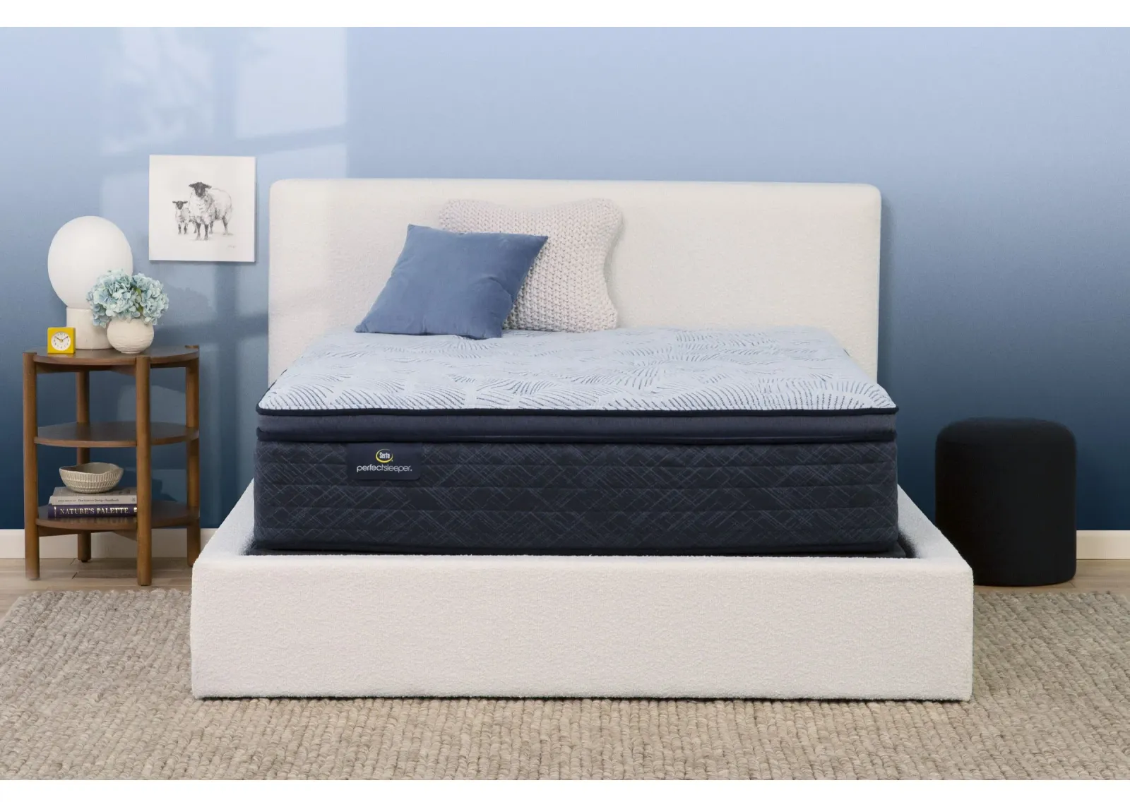 Serta Perfect Sleeper Blue Lagoon Nights Plush Pillowtop Innerspring King 14.5" Mattress