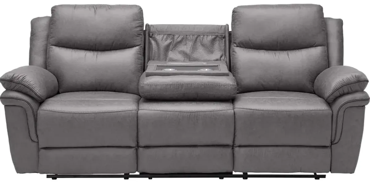 Ridley Grey Reclining Sofa