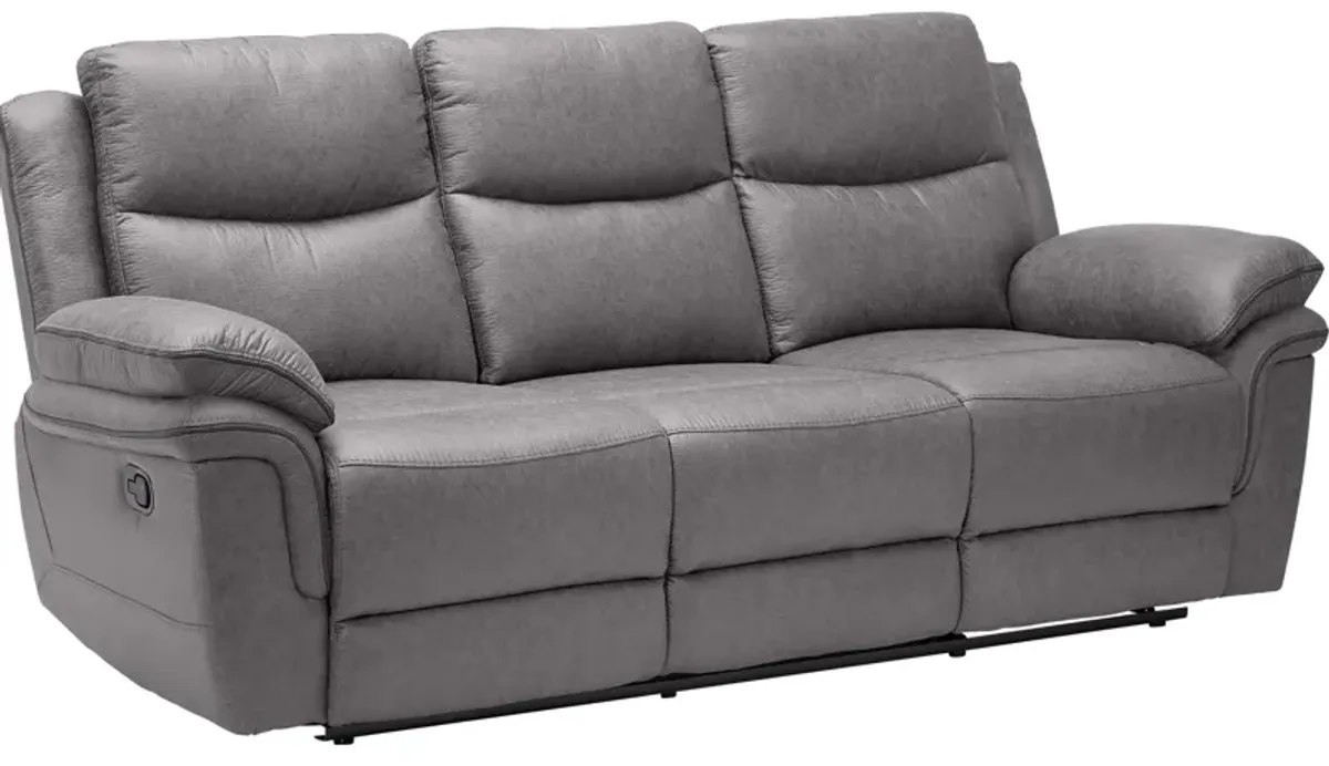 Ridley Grey Reclining Sofa