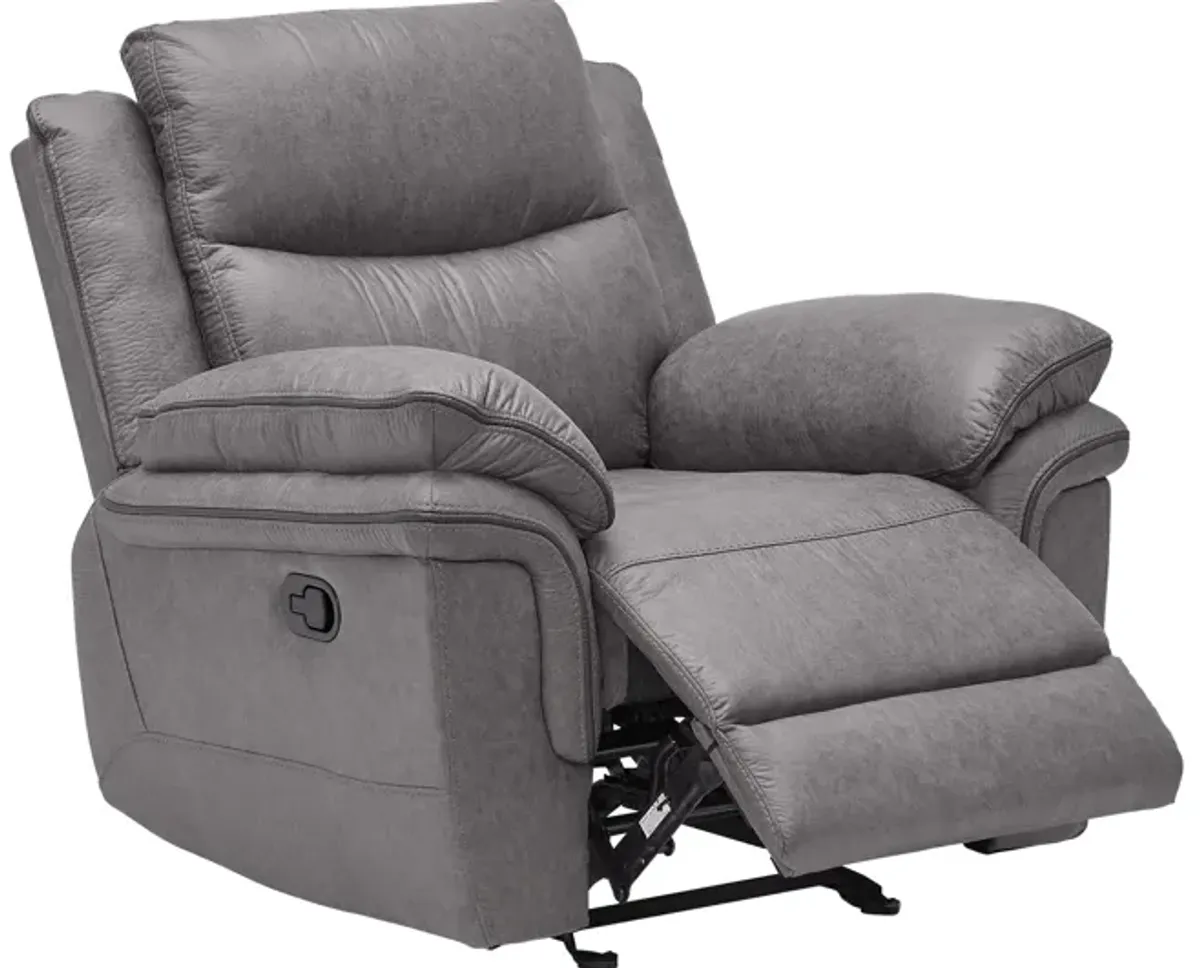 Ridley Grey Glider Recliner