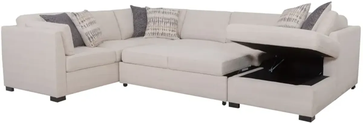 Nova 3-Piece Sleeper Sectional with Right Arm Facing Chaise