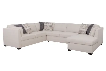Nova 3-Piece Sleeper Sectional with Right Arm Facing Chaise