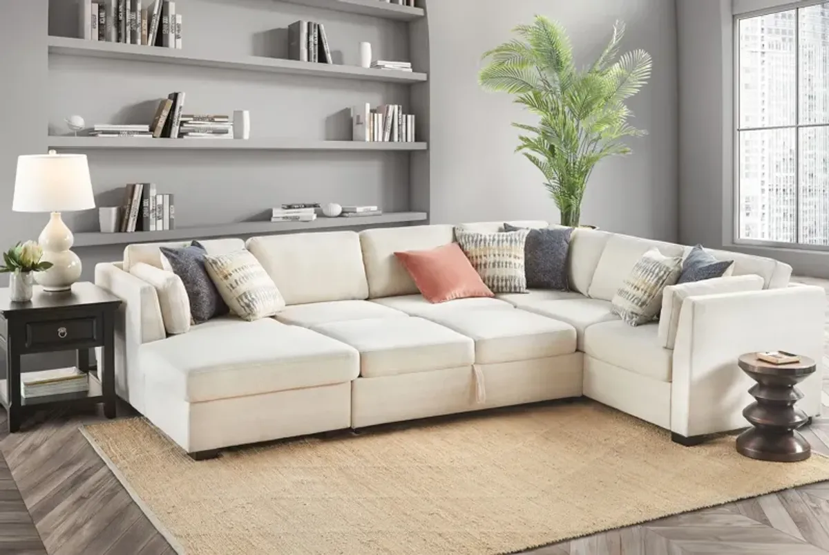 Nova 3-Piece Sleeper Sectional with Left Arm Facing Chaise