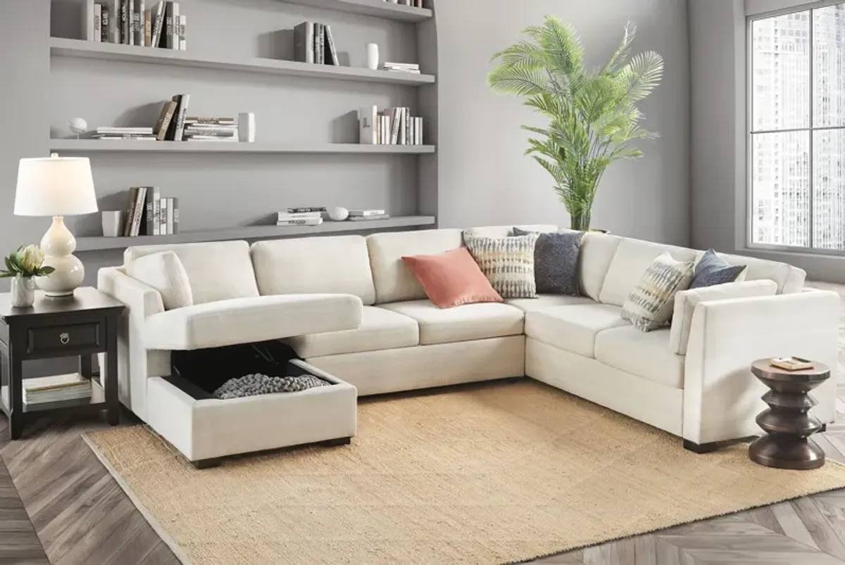 Nova 3-Piece Sleeper Sectional with Left Arm Facing Chaise