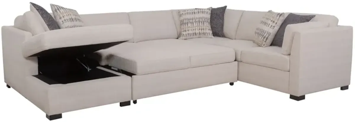 Nova 3-Piece Sleeper Sectional with Left Arm Facing Chaise