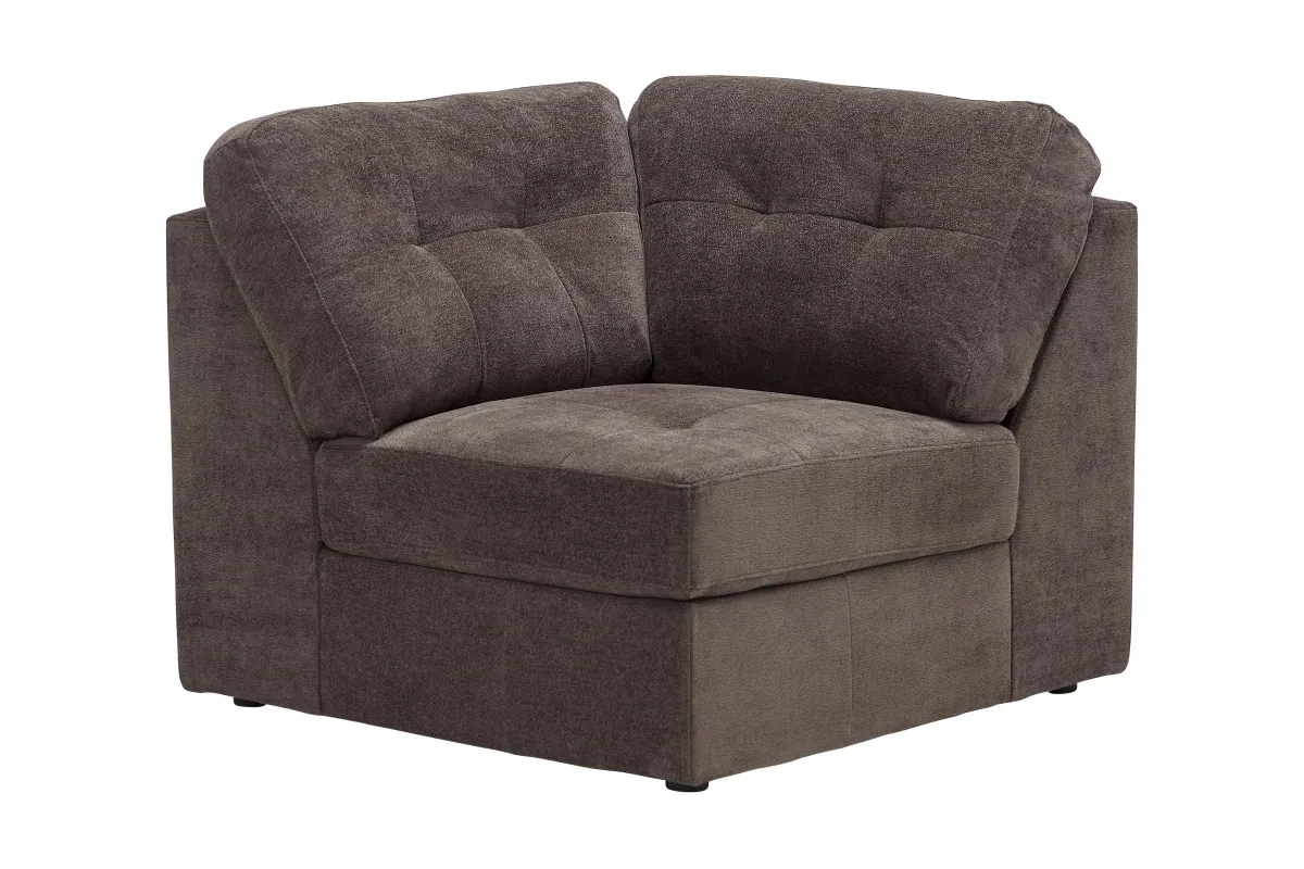 Rio Chocolate 8-Piece Sectional with Ottoman