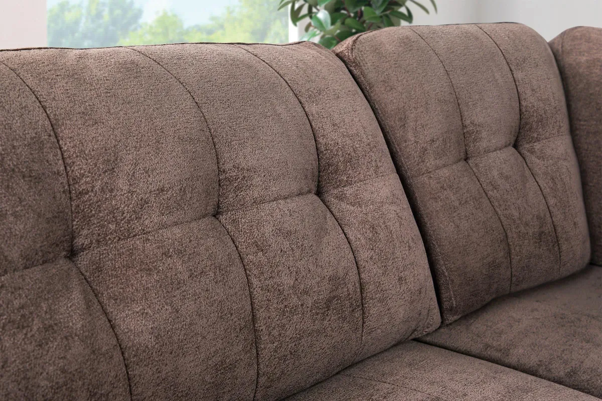 Rio Chocolate 7-Piece Sectional with Ottoman