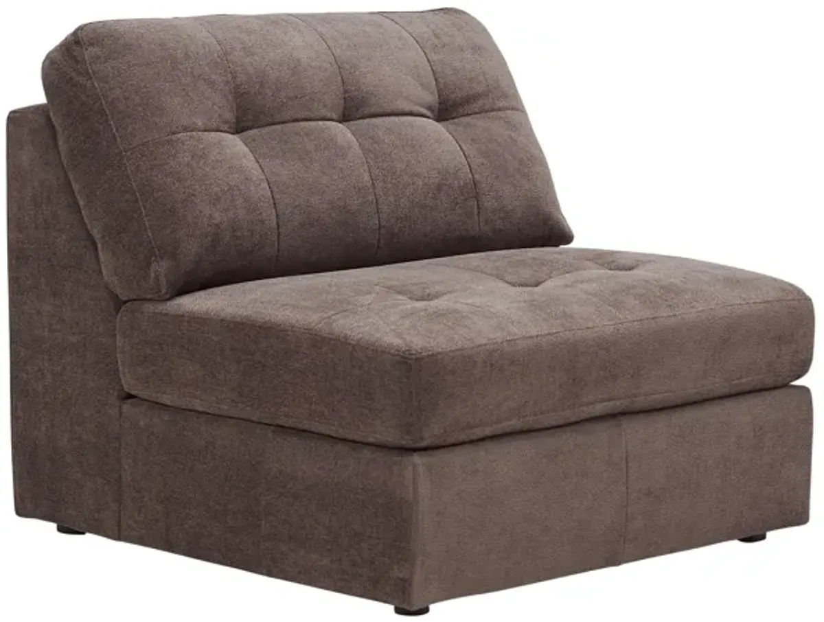 Rio Chocolate 7-Piece Sectional with Ottoman