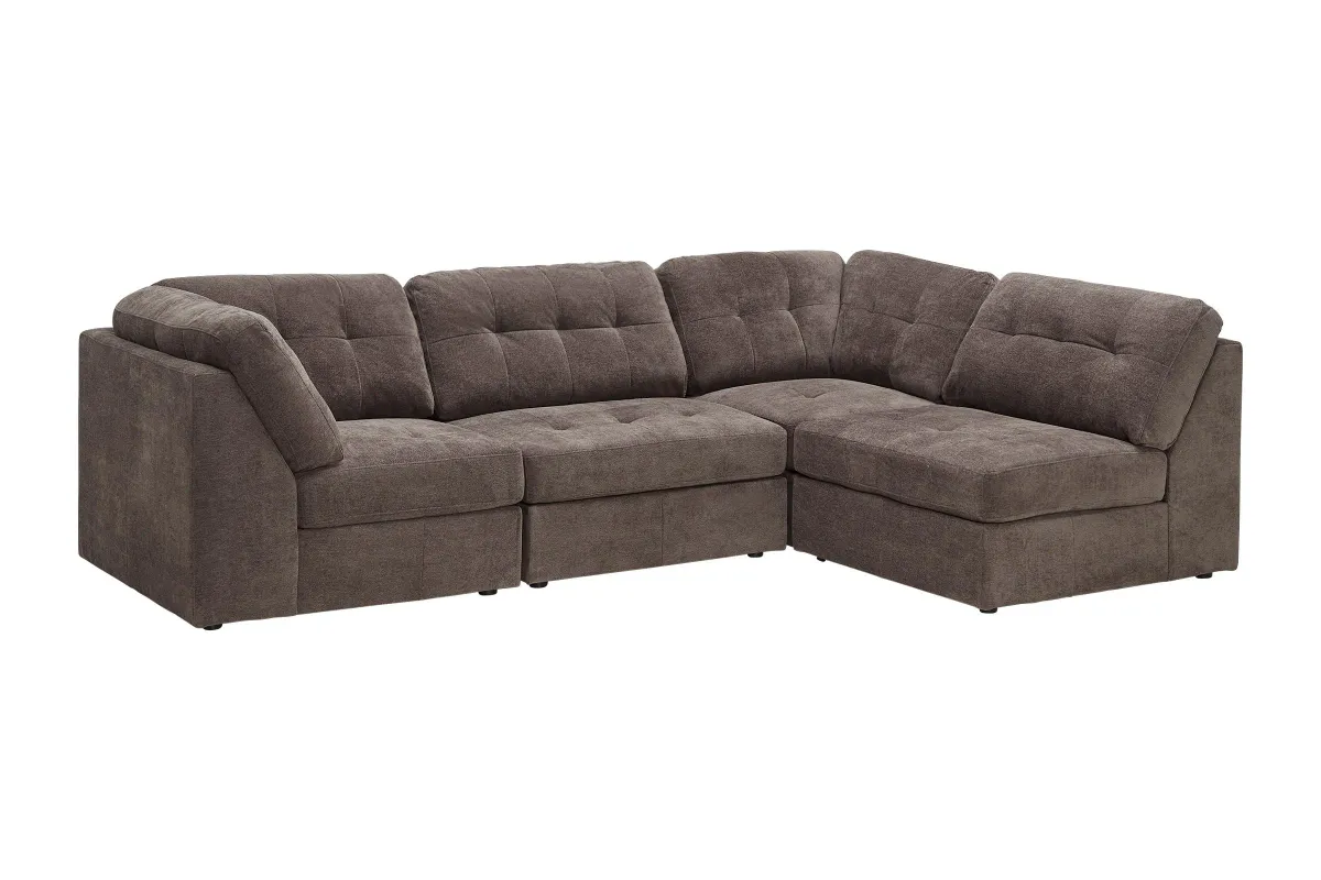 Rio Chocolate 4-Piece Sectional