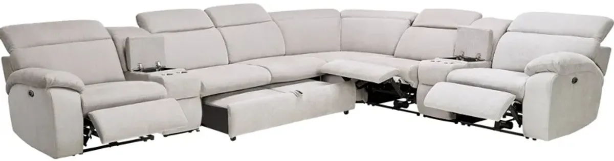 Arc Dove 7-Piece Power Reclining Sectional