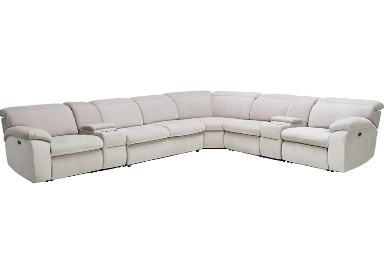 Arc Dove 7-Piece Power Reclining Sectional