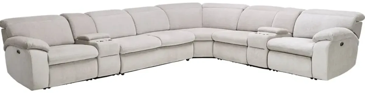 Arc Dove 7-Piece Power Reclining Sectional