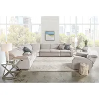 Arc Dove 6-Piece Power Reclining Sectional