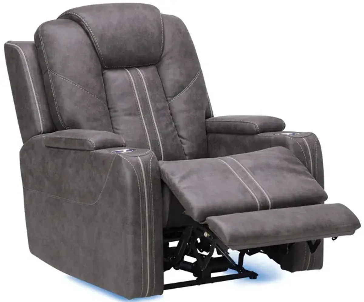 Maverick2 Grey Audio Triple Power Recliner