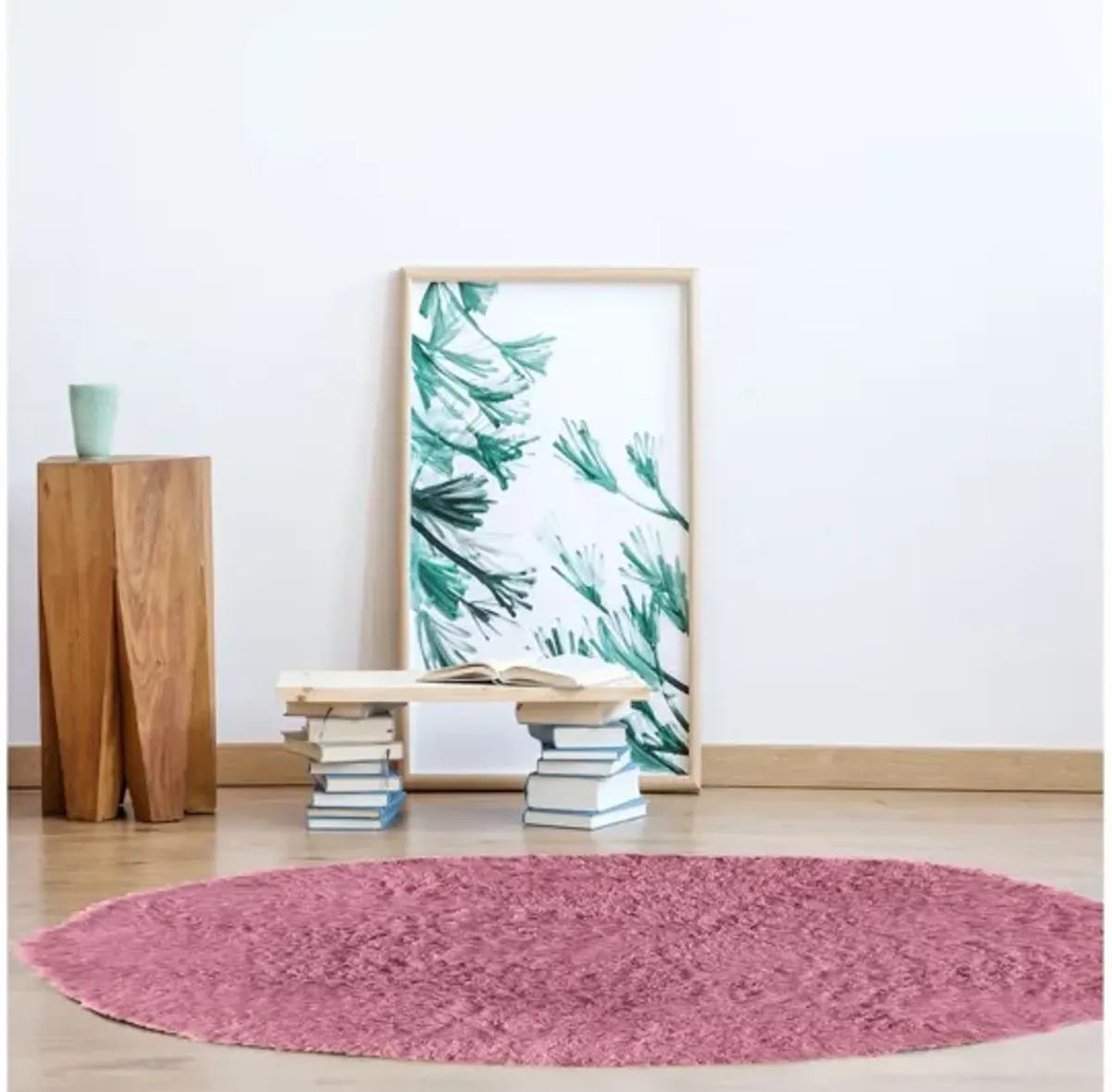 Flokati 8 Foot Round Woven Rug