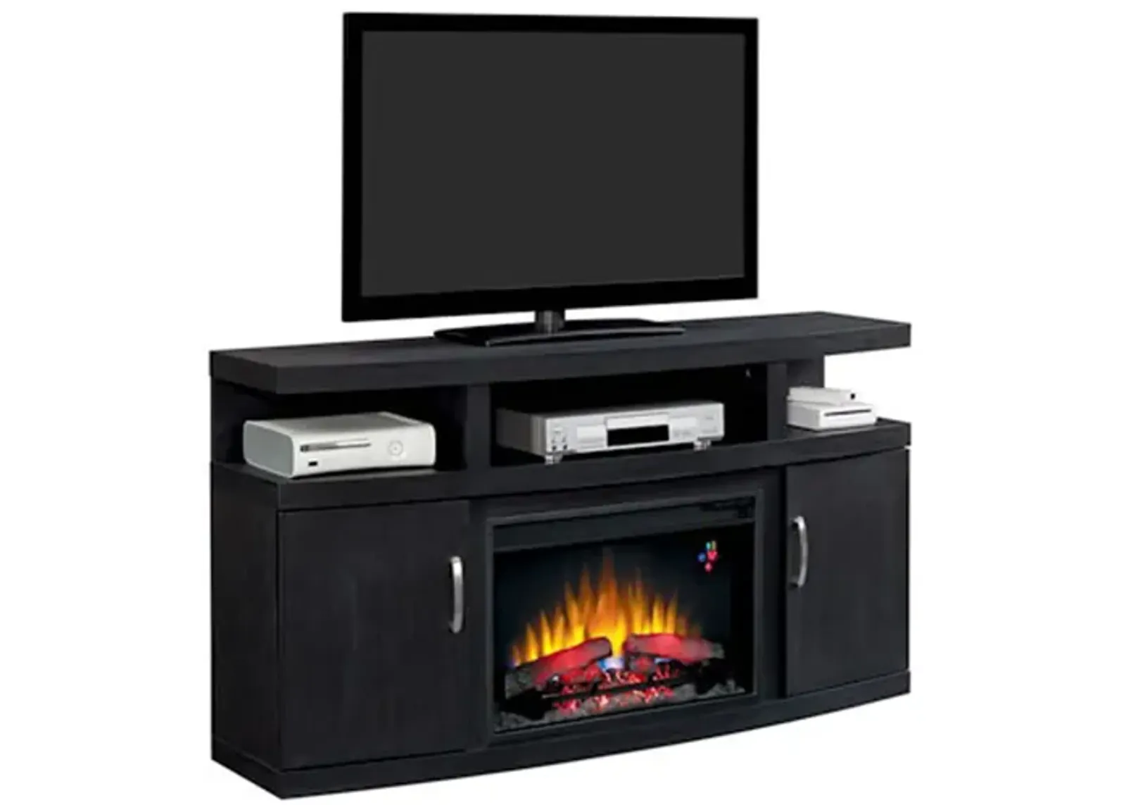 Cantilever Fireplace TV Stand