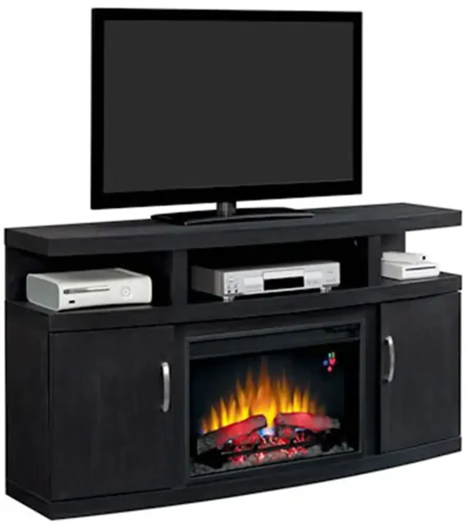 Cantilever Fireplace TV Stand