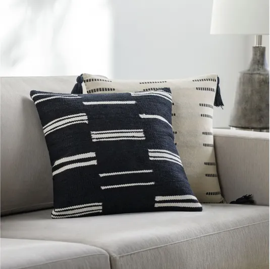 Carlton Black 20"Accent Pillow