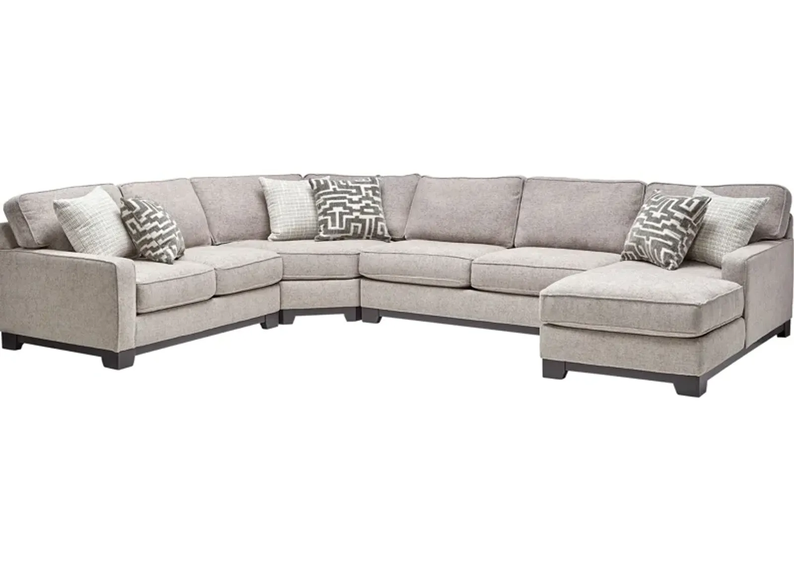 Hartley 4-Piece Sectional with Right Arm Facing Chaise by Jonathan Louis