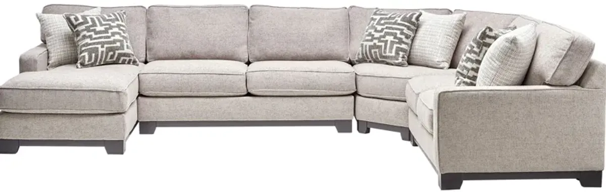 Hartley 4-Piece Sectional with Left Arm Facing Chaise by Jonathan Louis