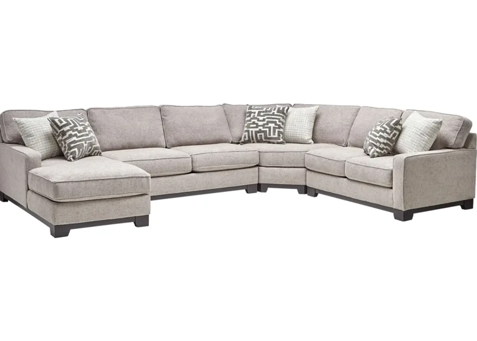 Hartley 4-Piece Sectional with Left Arm Facing Chaise by Jonathan Louis