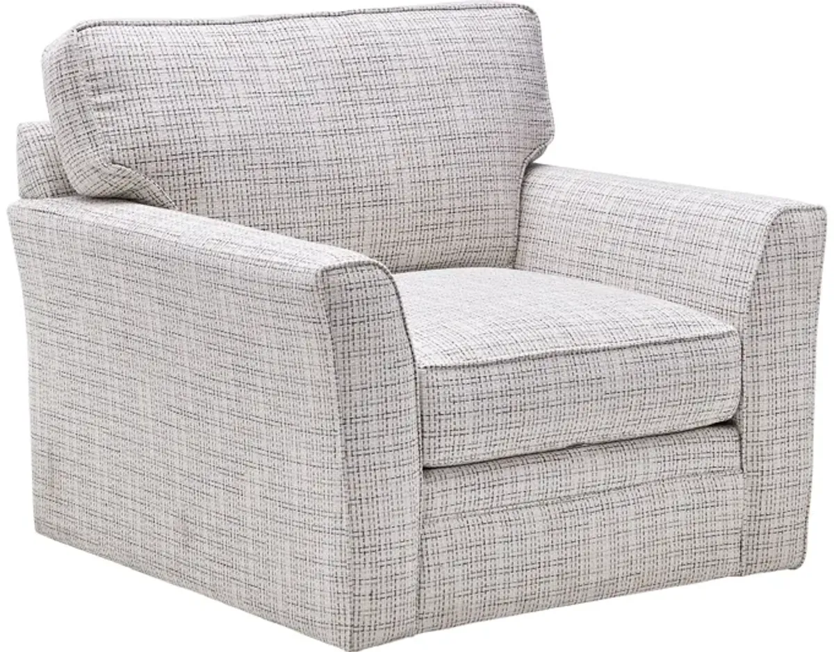 Hartley Cream Swivel Chair by Jonathan Louis