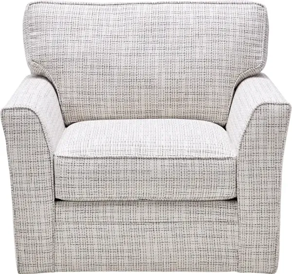 Hartley Cream Swivel Chair by Jonathan Louis