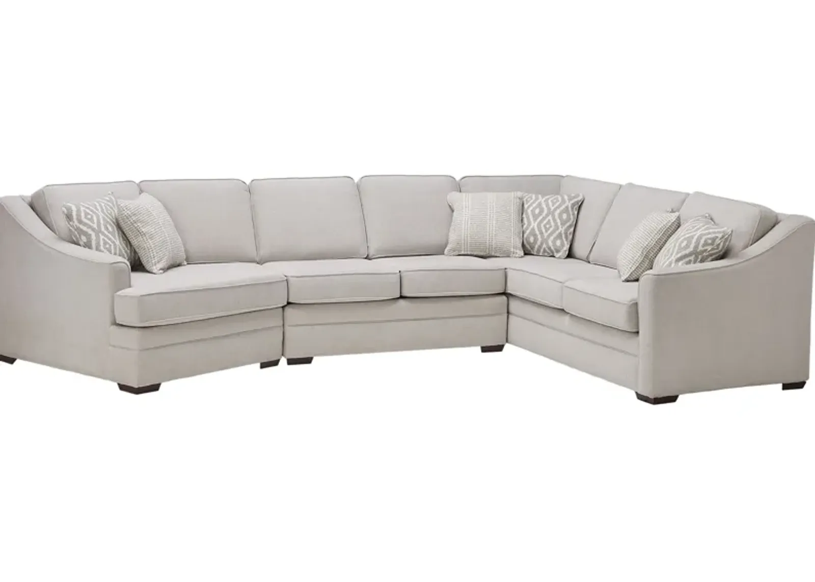 Dawn 3-Piece Sectional with Left Arm Facing Cuddler