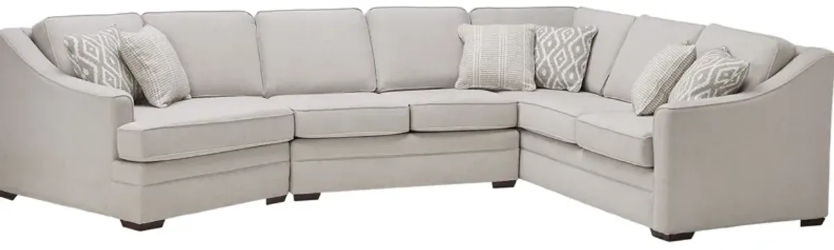 Dawn 3-Piece Sectional with Left Arm Facing Cuddler