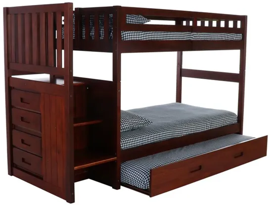 Mason Twin over Twin Stair Bunk Bed